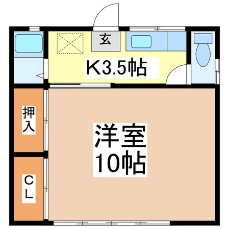 ミニヨンハイツの物件間取画像